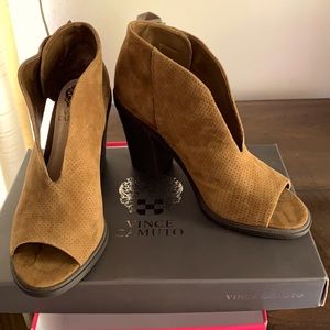 Vince Camuto Open Toe Booties